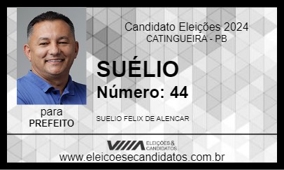 Candidato SUÉLIO 2024 - CATINGUEIRA - Eleições