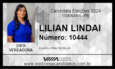 Candidato LILIAN LINDAI 2024 - ITABAIANA - Eleições