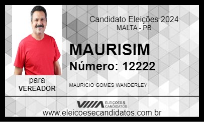 Candidato MAURISIM 2024 - MALTA - Eleições