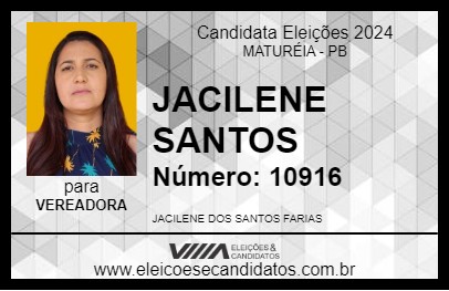 Candidato JACILENE SANTOS 2024 - MATURÉIA - Eleições