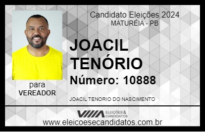 Candidato JOACIL TENÓRIO 2024 - MATURÉIA - Eleições