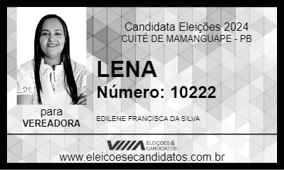 Candidato LENA 2024 - CUITÉ DE MAMANGUAPE - Eleições