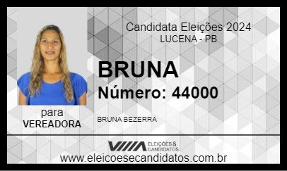 Candidato BRUNA 2024 - LUCENA - Eleições