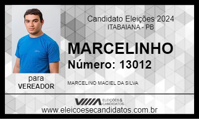 Candidato MARCELINHO 2024 - ITABAIANA - Eleições