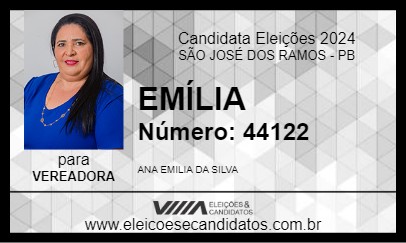 Candidato EMÍLIA 2024 - SÃO JOSÉ DOS RAMOS - Eleições