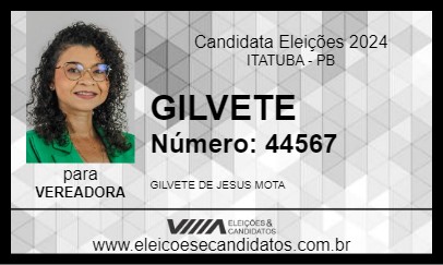 Candidato GILVETE  2024 - ITATUBA - Eleições