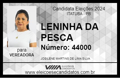 Candidato LENINHA DA PESCA 2024 - ITATUBA - Eleições