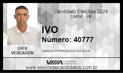 Candidato IVO 2024 - CAPIM - Eleições