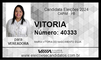 Candidato VITORIA 2024 - CAPIM - Eleições