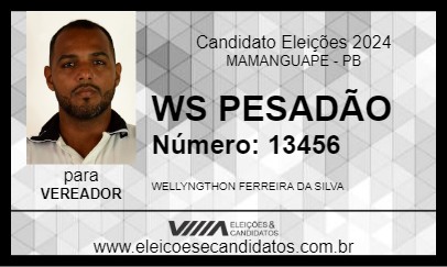 Candidato WL PESADÃO 2024 - MAMANGUAPE - Eleições