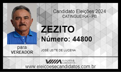 Candidato ZEZITO 2024 - CATINGUEIRA - Eleições