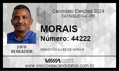 Candidato MORAIS 2024 - CATINGUEIRA - Eleições