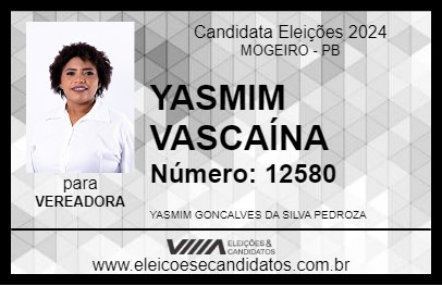 Candidato YASMIM VASCAÍNA 2024 - MOGEIRO - Eleições