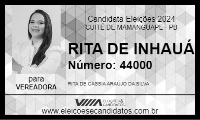 Candidato RITA DE INHAUÁ 2024 - CUITÉ DE MAMANGUAPE - Eleições