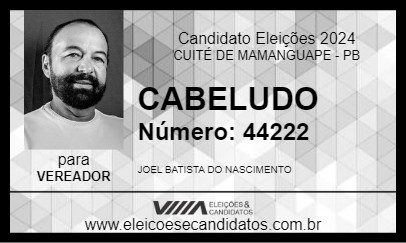 Candidato CABELUDO 2024 - CUITÉ DE MAMANGUAPE - Eleições