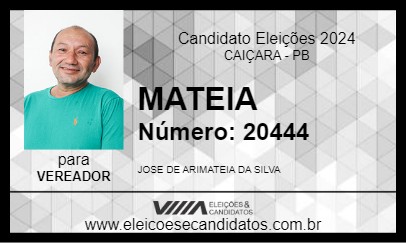 Candidato MATEIA 2024 - CAIÇARA - Eleições