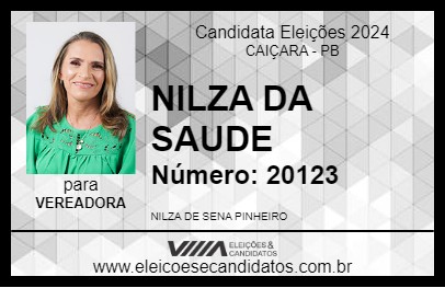 Candidato NILZA DA SAUDE 2024 - CAIÇARA - Eleições