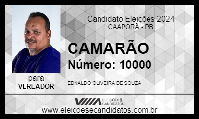 Candidato CAMARÃO 2024 - CAAPORÃ - Eleições