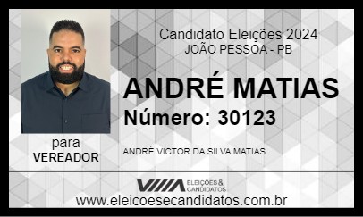 Candidato ANDRÉ MATIAS 2024 - JOÃO PESSOA - Eleições