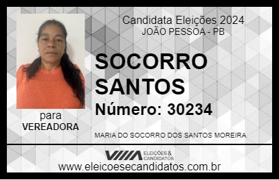 Candidato SOCORRO SANTOS 2024 - JOÃO PESSOA - Eleições