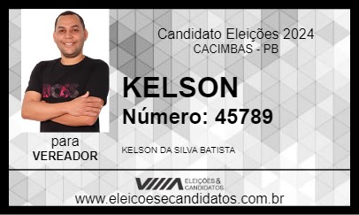 Candidato KELSON  2024 - CACIMBAS - Eleições