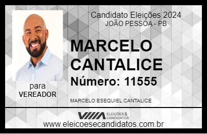 Candidato MARCELO CANTALICE 2024 - JOÃO PESSOA - Eleições