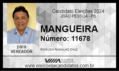 Candidato MANGUEIRA  2024 - JOÃO PESSOA - Eleições