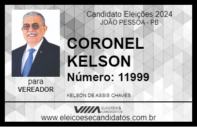 Candidato CORONEL KELSON 2024 - JOÃO PESSOA - Eleições