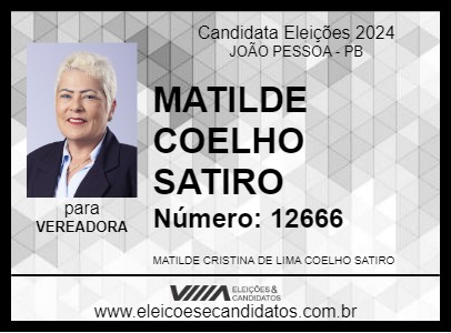 Candidato MATILDE COELHO SATIRO 2024 - JOÃO PESSOA - Eleições