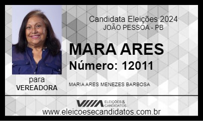 Candidato MARA ARES 2024 - JOÃO PESSOA - Eleições