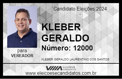 Candidato KLEBER GERALDO 2024 - JOÃO PESSOA - Eleições