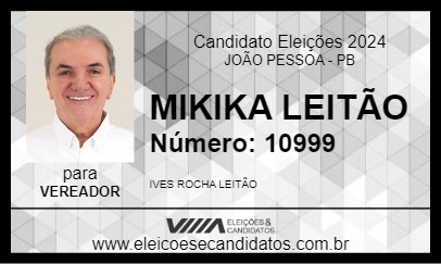 Candidato MIKIKA LEITÃO 2024 - JOÃO PESSOA - Eleições