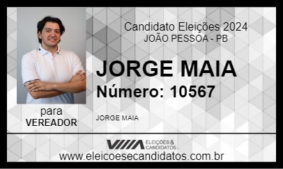 Candidato JORGE MAIA 2024 - JOÃO PESSOA - Eleições