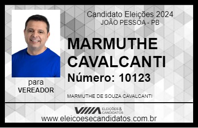 Candidato MARMUTHE CAVALCANTI 2024 - JOÃO PESSOA - Eleições