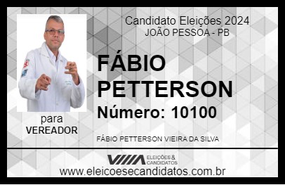 Candidato FÁBIO PETTERSON 2024 - JOÃO PESSOA - Eleições