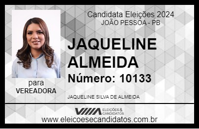 Candidato JAQUELINE ALMEIDA 2024 - JOÃO PESSOA - Eleições