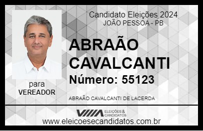 Candidato ABRAÃO CAVALCANTI 2024 - JOÃO PESSOA - Eleições