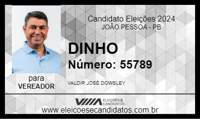 Candidato DINHO 2024 - JOÃO PESSOA - Eleições