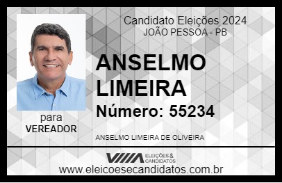 Candidato ANSELMO LIMEIRA 2024 - JOÃO PESSOA - Eleições