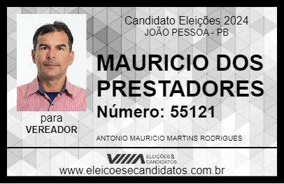 Candidato MAURICIO DOS PRESTADORES 2024 - JOÃO PESSOA - Eleições