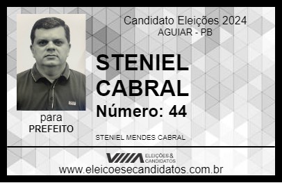 Candidato STENIEL CABRAL 2024 - AGUIAR - Eleições