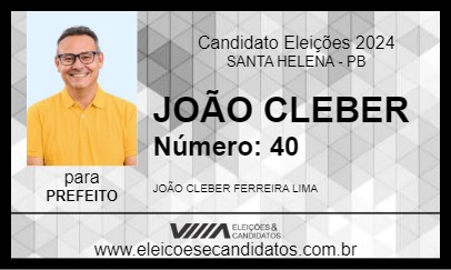 Candidato JOÃO CLEBER 2024 - SANTA HELENA - Eleições