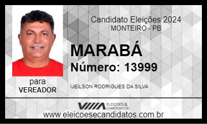 Candidato MARABÁ 2024 - MONTEIRO - Eleições