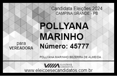 Candidato POLLYANA MARINHO 2024 - CAMPINA GRANDE - Eleições