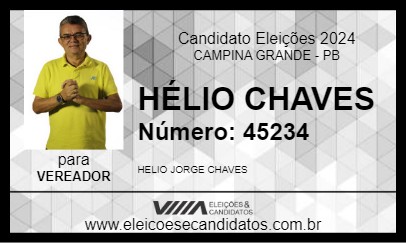 Candidato HÉLIO CHAVES 2024 - CAMPINA GRANDE - Eleições