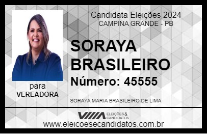 Candidato SORAYA BRASILEIRO 2024 - CAMPINA GRANDE - Eleições