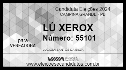 Candidato LÚ XEROX 2024 - CAMPINA GRANDE - Eleições