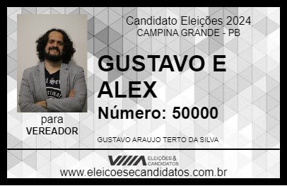 Candidato GUSTAVO E ALEX 2024 - CAMPINA GRANDE - Eleições