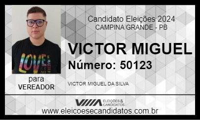 Candidato VICTOR MIGUEL 2024 - CAMPINA GRANDE - Eleições