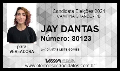 Candidato JAY DANTAS 2024 - CAMPINA GRANDE - Eleições